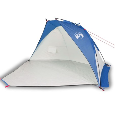 vidaXL Tienda de playa tafetán 185T azul 268x223x125 cm