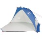 vidaXL Tienda de playa tafetán 185T azul 268x223x125 cm
