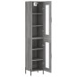 vidaXL Aparador alto madera contrachapada gris Sonoma 34,5x34x180 cm vidaXL Aparador alto madera contrachapada gris Sonoma 34,5x34x180 cm