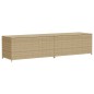 vidaXL Caja de almacenaje de jardín ratán sintético beige mezcla 469L