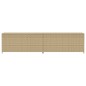 vidaXL Caja de almacenaje de jardín ratán sintético beige mezcla 469L