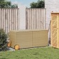 vidaXL Caja de almacenaje jardín con ruedas ratán PE beige mezcla 283L vidaXL Caja de almacenaje jardín con ruedas ratán PE beige mezcla 283L