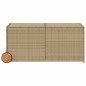 vidaXL Caja de almacenaje jardín con ruedas ratán PE beige mezcla 283L vidaXL Caja de almacenaje jardín con ruedas ratán PE beige mezcla 283L