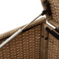 vidaXL Caja de almacenaje jardín con ruedas ratán PE beige mezcla 283L vidaXL Caja de almacenaje jardín con ruedas ratán PE beige mezcla 283L