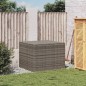 vidaXL Caja de almacenaje de jardín ratán sintético gris 291L vidaXL Caja de almacenaje de jardín ratán sintético gris 291L