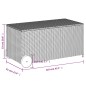 vidaXL Caja de almacenaje jardín con ruedas ratán PE marrón 190L vidaXL Caja de almacenaje jardín con ruedas ratán PE marrón 190L