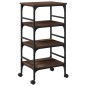 vidaXL Carrito de cocina madera ingeniería marrón roble 45x35x89,5 cm vidaXL Carrito de cocina madera ingeniería marrón roble 45x35x89,5 cm