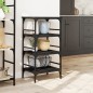 vidaXL Carrito de cocina de madera de ingeniería negro 45x35x89,5 cm vidaXL Carrito de cocina de madera de ingeniería negro 45x35x89,5 cm