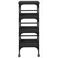 vidaXL Carrito de cocina de madera de ingeniería negro 45x35x89,5 cm vidaXL Carrito de cocina de madera de ingeniería negro 45x35x89,5 cm