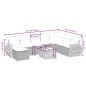 vidaXL Set de sofás de jardín 9 pzas con cojines ratán sintético beige vidaXL Set de sofás de jardín 9 pzas con cojines ratán sintético beige