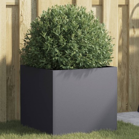 vidaXL Jardinera de acero laminado en frío antracita 42x40x39 cm