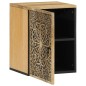 vidaXL Armario de baño de pared madera maciza de mango 38x33x48 cm
