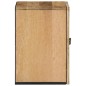 vidaXL Armario de baño de pared madera maciza de mango 38x33x48 cm