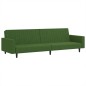 vidaXL Sofá cama de 2 plazas terciopelo verde oscuro vidaXL Sofá cama de 2 plazas terciopelo verde oscuro