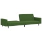 vidaXL Sofá cama de 2 plazas terciopelo verde oscuro vidaXL Sofá cama de 2 plazas terciopelo verde oscuro