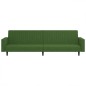 vidaXL Sofá cama de 2 plazas terciopelo verde oscuro vidaXL Sofá cama de 2 plazas terciopelo verde oscuro