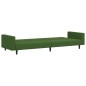vidaXL Sofá cama de 2 plazas terciopelo verde oscuro vidaXL Sofá cama de 2 plazas terciopelo verde oscuro