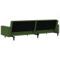 vidaXL Sofá cama de 2 plazas terciopelo verde oscuro vidaXL Sofá cama de 2 plazas terciopelo verde oscuro