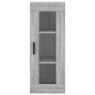 vidaXL Aparador alto madera contrachapada gris Sonoma 34,5x34x180 cm vidaXL Aparador alto madera contrachapada gris Sonoma 34,5x34x180 cm
