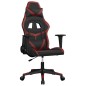 vidaXL Silla gaming cuero sintético negro y rojo vino tinto vidaXL Silla gaming cuero sintético negro y rojo vino tinto