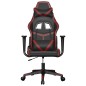 vidaXL Silla gaming cuero sintético negro y rojo vino tinto vidaXL Silla gaming cuero sintético negro y rojo vino tinto