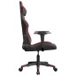 vidaXL Silla gaming cuero sintético negro y rojo vino tinto vidaXL Silla gaming cuero sintético negro y rojo vino tinto