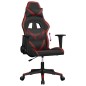 vidaXL Silla gaming cuero sintético negro y rojo vino tinto vidaXL Silla gaming cuero sintético negro y rojo vino tinto