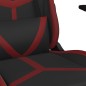 vidaXL Silla gaming cuero sintético negro y rojo vino tinto vidaXL Silla gaming cuero sintético negro y rojo vino tinto