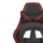 vidaXL Silla gaming cuero sintético negro y rojo vino tinto vidaXL Silla gaming cuero sintético negro y rojo vino tinto