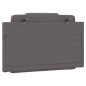vidaXL Cabecero de cama acolchado cuero sintético gris 80 cm vidaXL Cabecero de cama acolchado cuero sintético gris 80 cm