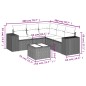 vidaXL Set de muebles de jardín 6 pzas y cojines ratán sintético gris vidaXL Set de muebles de jardín 6 pzas y cojines ratán sintético gris