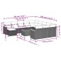 vidaXL Set sofás de jardín con cojines 13 pzas ratán sintético beige vidaXL Set sofás de jardín con cojines 13 pzas ratán sintético beige