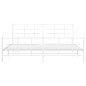 vidaXL Estructura cama metal con cabecero y pie cama blanco 193x203 cm vidaXL Estructura cama metal con cabecero y pie cama blanco 193x203 cm