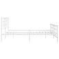 vidaXL Estructura cama metal con cabecero y pie cama blanco 193x203 cm vidaXL Estructura cama metal con cabecero y pie cama blanco 193x203 cm