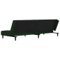 vidaXL Sofá cama de 2 plazas con dos almohadas terciopelo verde oscuro vidaXL Sofá cama de 2 plazas con dos almohadas terciopelo verde oscuro
