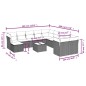 vidaXL Set de sofás de jardín 12 pzas con cojines ratán sintético gris vidaXL Set de sofás de jardín 12 pzas con cojines ratán sintético gris