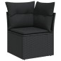 vidaXL Set de sofás de jardín 10 pzas cojines ratán sintético negro vidaXL Set de sofás de jardín 10 pzas cojines ratán sintético negro