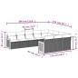 vidaXL Set de sofás de jardín 10 pzas cojines ratán sintético negro vidaXL Set de sofás de jardín 10 pzas cojines ratán sintético negro