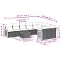 vidaXL Set de sofás de jardín 10 pzas cojines ratán sintético negro vidaXL Set de sofás de jardín 10 pzas cojines ratán sintético negro
