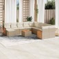 vidaXL Set de sofás de jardín 12 pzas y cojines ratán sintético marrón vidaXL Set de sofás de jardín 12 pzas y cojines ratán sintético marrón