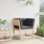 vidaXL Sofá de jardín con reposabrazos cojines madera maciza de pino vidaXL Sofá de jardín con reposabrazos cojines madera maciza de pino