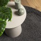 vidaXL Alfombra de pelo largo moderna gris antracita Ø 120 cm