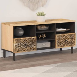 vidaXL Mueble de TV madera maciza de mango 100x33x46 cm
