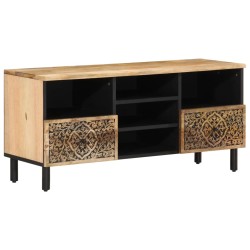 vidaXL Mueble de TV madera maciza de mango 100x33x46 cm