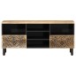 vidaXL Mueble de TV madera maciza de mango 100x33x46 cm