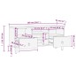 vidaXL Mueble de TV madera maciza de mango 100x33x46 cm