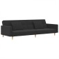 vidaXL Sofá cama de 2 plazas con dos almohadas tela gris oscuro vidaXL Sofá cama de 2 plazas con dos almohadas tela gris oscuro