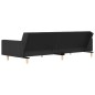 vidaXL Sofá cama de 2 plazas con dos almohadas tela gris oscuro vidaXL Sofá cama de 2 plazas con dos almohadas tela gris oscuro