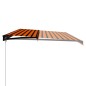 vidaXL Toldo manual retráctil naranja y marrón 600x300 cm vidaXL Toldo manual retráctil naranja y marrón 600x300 cm