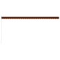 vidaXL Toldo manual retráctil naranja y marrón 600x300 cm vidaXL Toldo manual retráctil naranja y marrón 600x300 cm